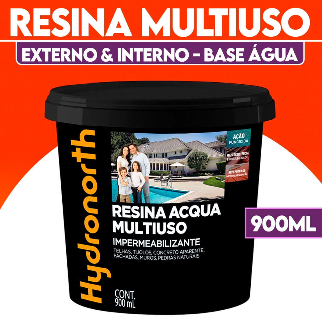 Resina Acrílica Impermezbilizante Base Agua Hydronorth 900ML Multiuso