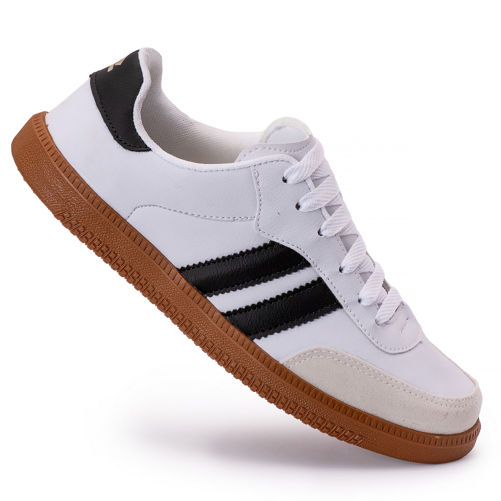 Tenis masculino feminino casual Couro Sintético tons neutros retrô clássico original confortável urbano social