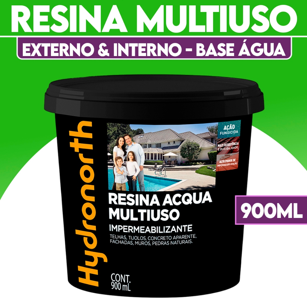 Resina Acrílica Impermezbilizante Hydronorth 900ML Multiuso Acqua