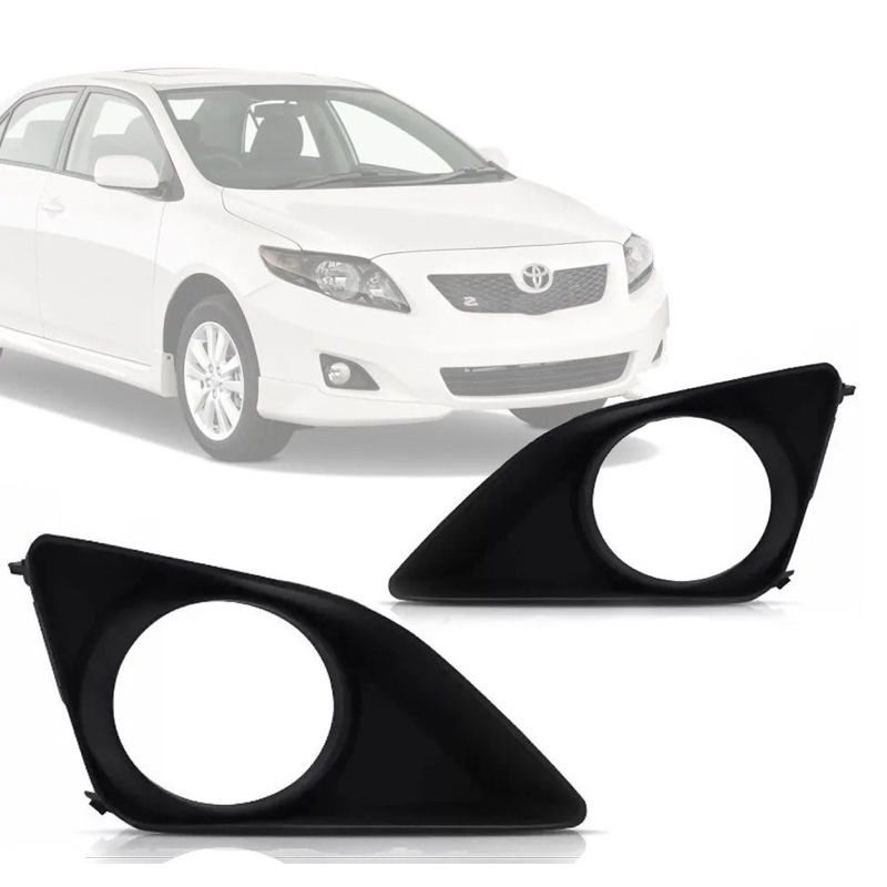Grade moldura farol milha Toyota Corolla 2008 2009 até 2011