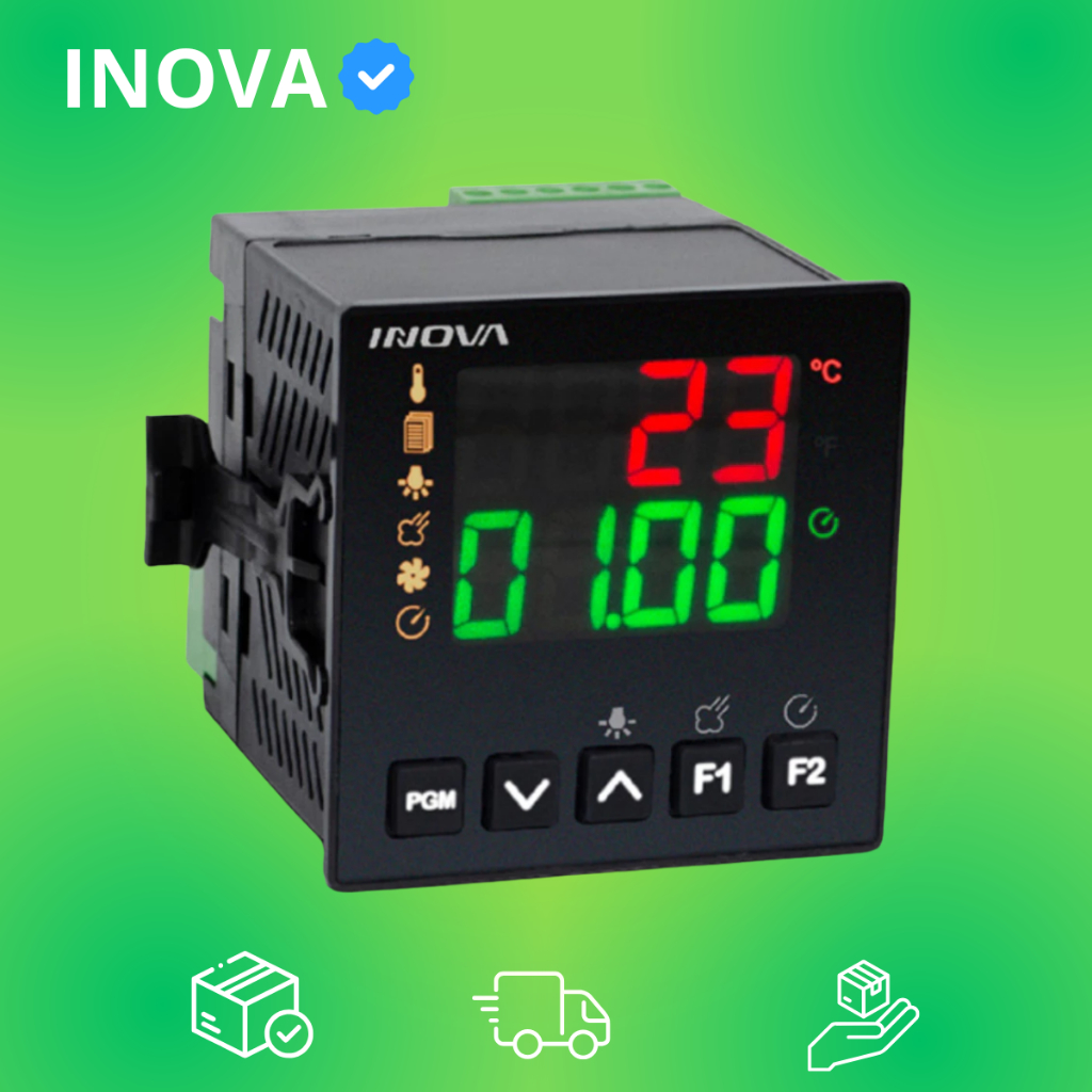 CONTROLADOR DE TEMPO E TEMP INV-YB1-14-J-H 220V - INOVA