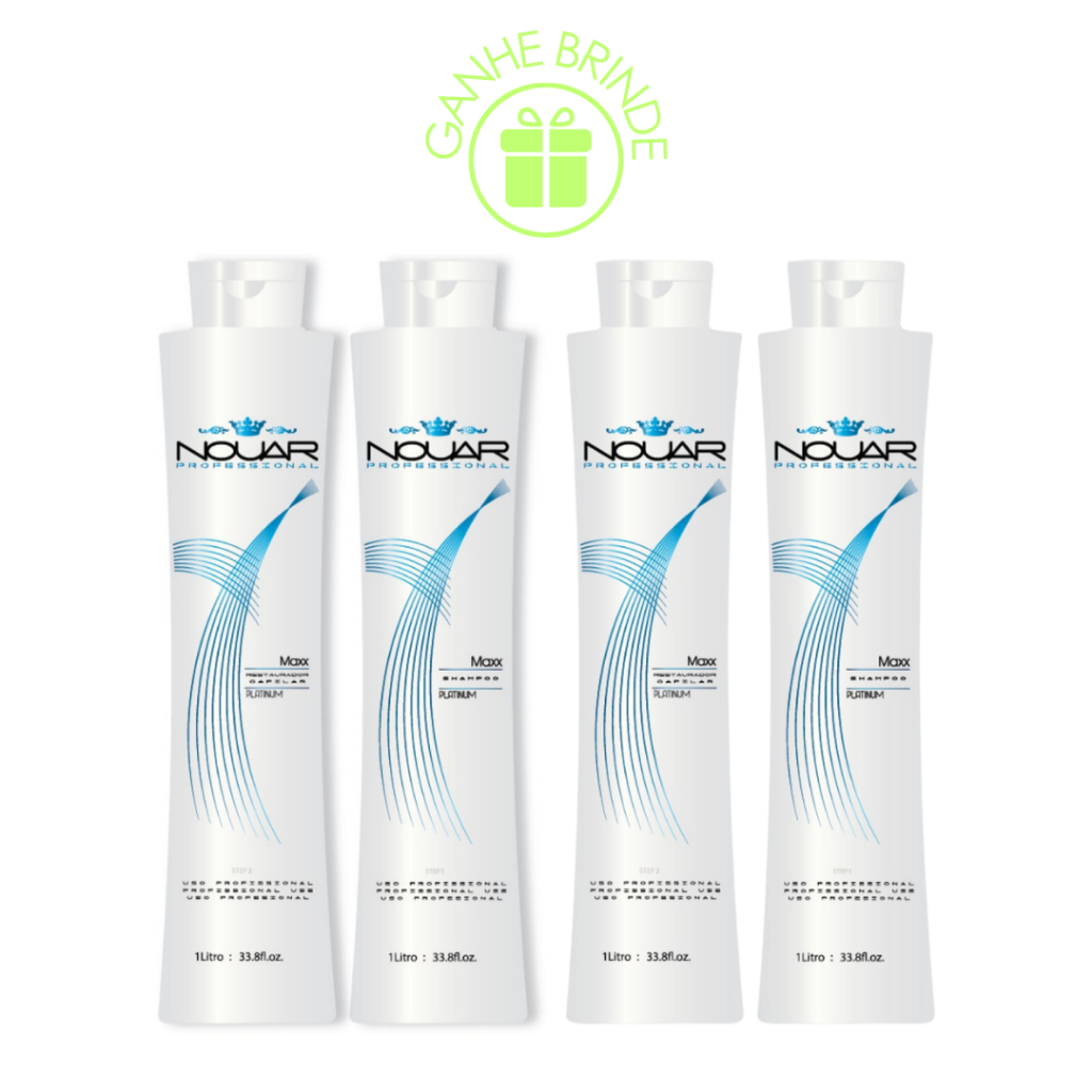 Escova Progressiva Marroquina Nouar Maxx Combo 2 Kits