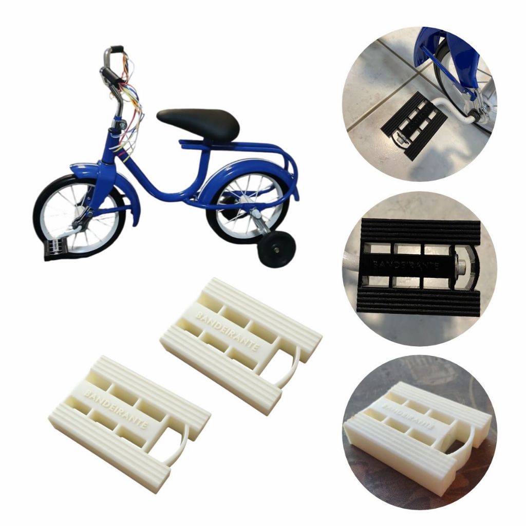 Par De Pedal Para Bicicleta E Triciclo Bandeirantes Infantil