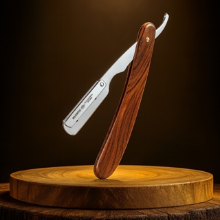 Navalhete Profissional Cabo Madeira Nobre Navalha Aço Inox Barbeiro Dilcintia em Oferta na Shopee