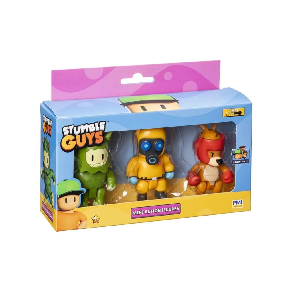 Detalhes do Brinquedo Stumble Guys Pack com 3 Bonecos Série 2 - Sortido e Unitário Multikids - BR2375