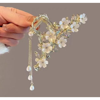 Presilha Prendedor Piranha De Cabelo Metal Prendedor De Cabelo Com Strass E De Formato Flores