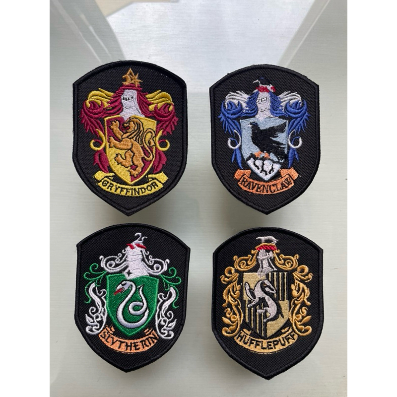 Bordado Patch Harry Potter Termocolante Grifinória Sonserina Lufa-lufa Corvinal Cosplay