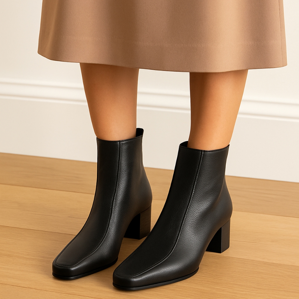 Bota Salto Grosso Preta: Onde Comprar | BuscaProdutos