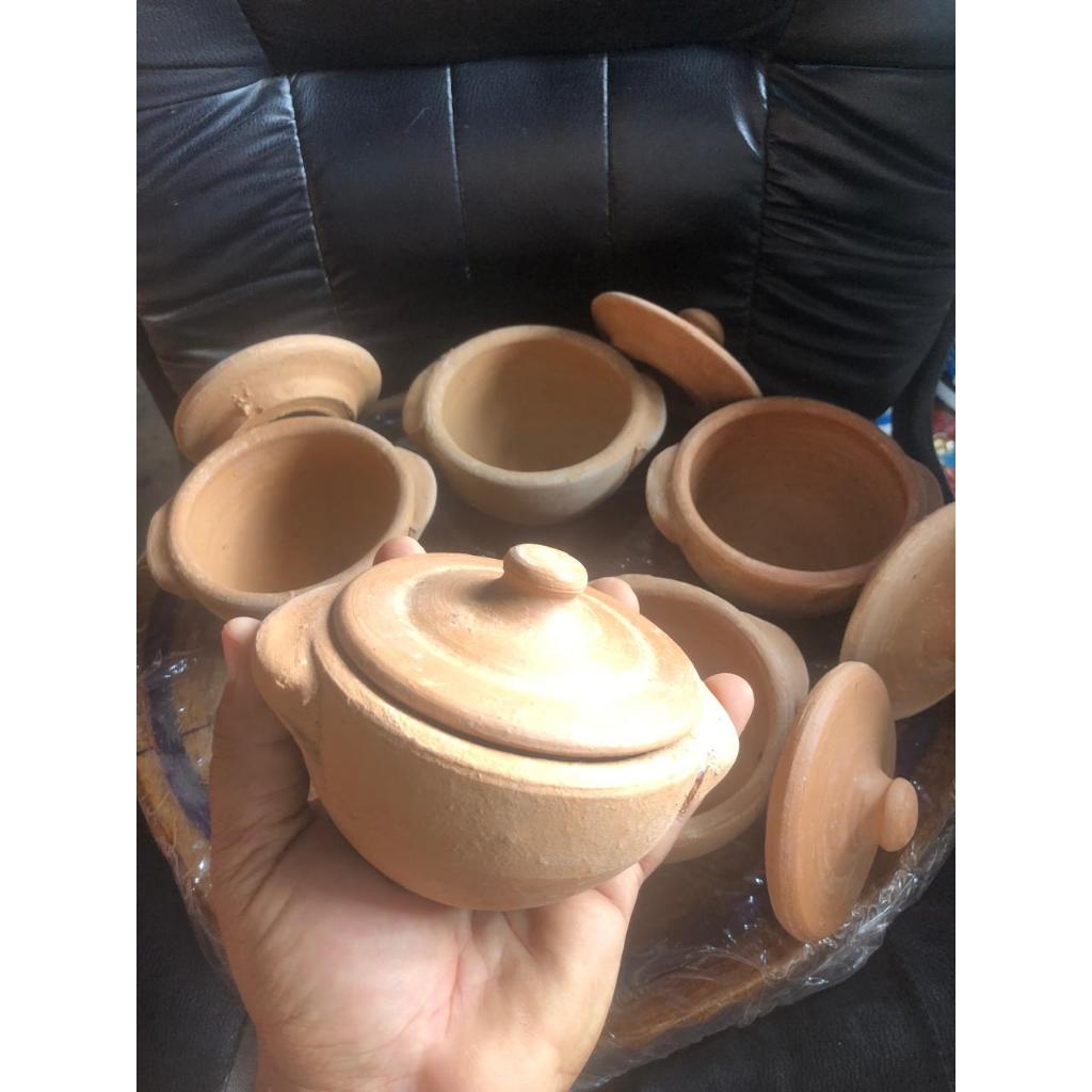 Kit Mini Panelinhas de Barro – Pimenteira, Molheira ou Farofeira com Charme Artesanal em Oferta na Shopee