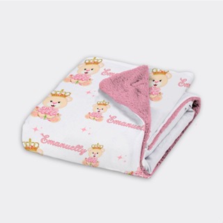 Manta Bebê Personalizada com Nome Menina e Menino /Entrega Expressa/ Varias Estampa lindas Cobertinha Mantinha envio já em Oferta na Shopee