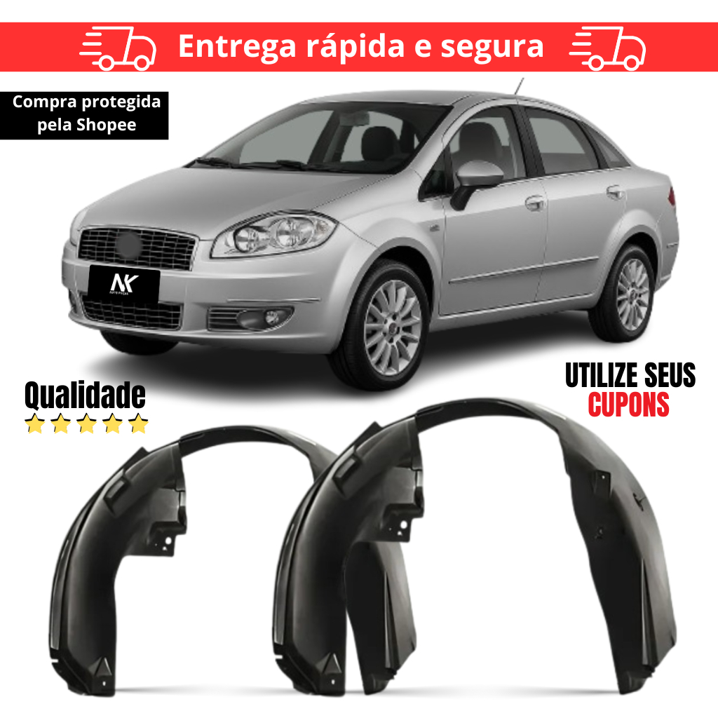 PAr/Un Parabarro Dianteiro Linea 2008 2009 2010 2011 2012 2013 2014 2015 2016