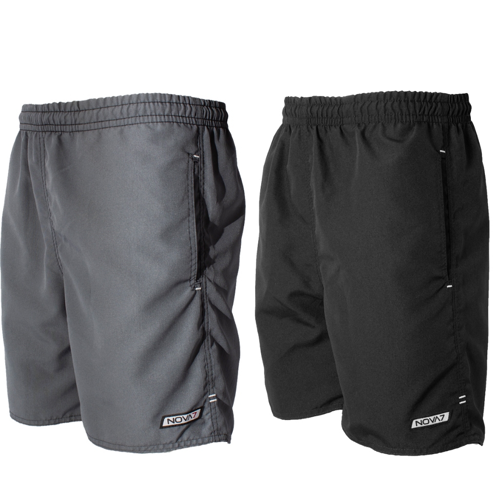 Kit 2 Shorts Tactel Premium Masculino 3 Bolsos Elástico Cordão Academia Musculação Resistente