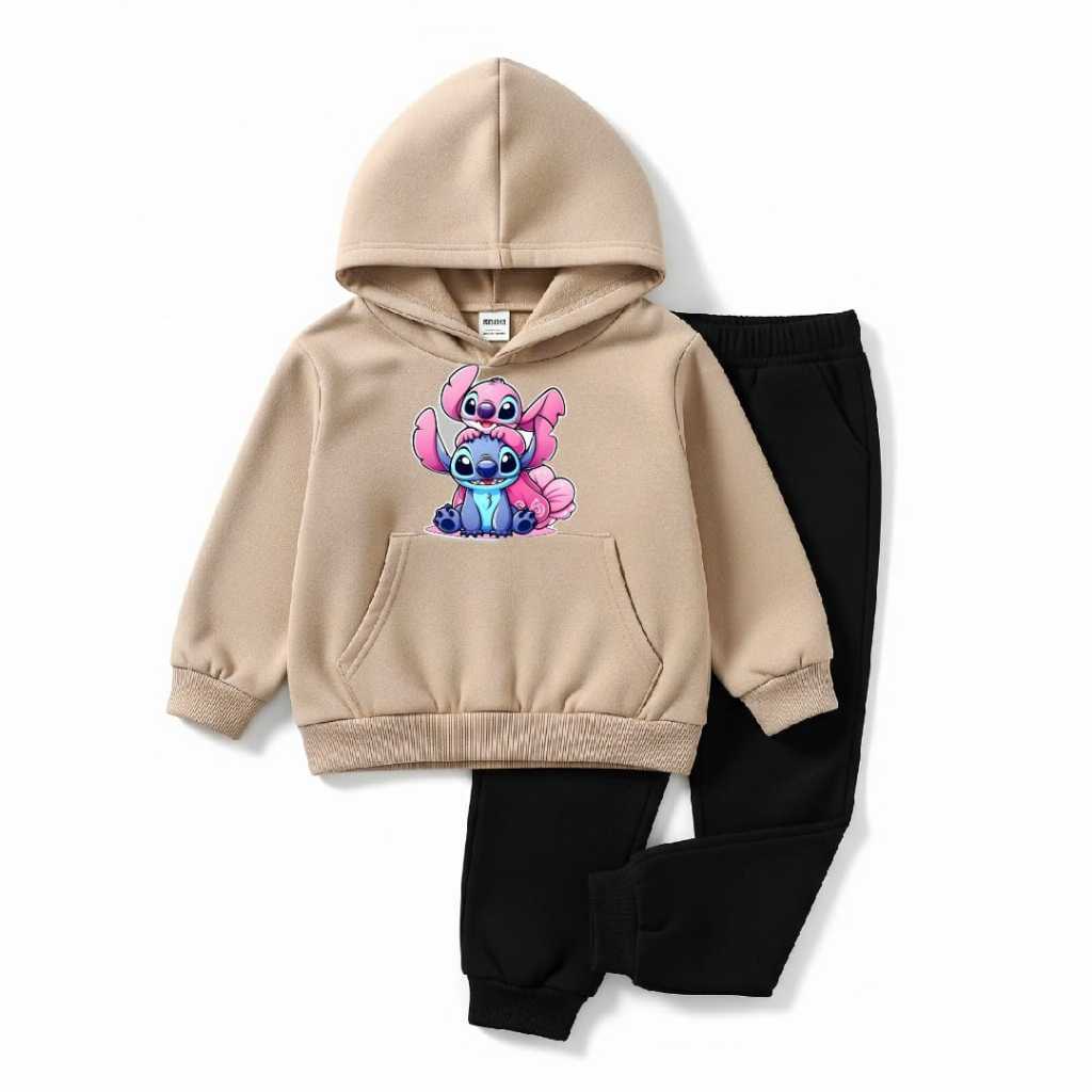 conjunto Blusa Moletom Infantil sthit e namorada Canguru Capuz Menino Menina Confortável Rerforçado