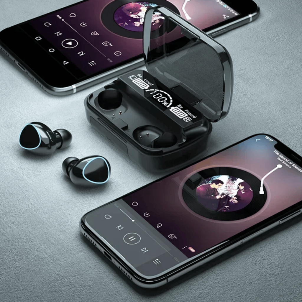 Fone de Ouvido Bluetooth M10 com Display LED HiFi Cancelamento de Ruído e Controle Touch — imagem 2 de 2