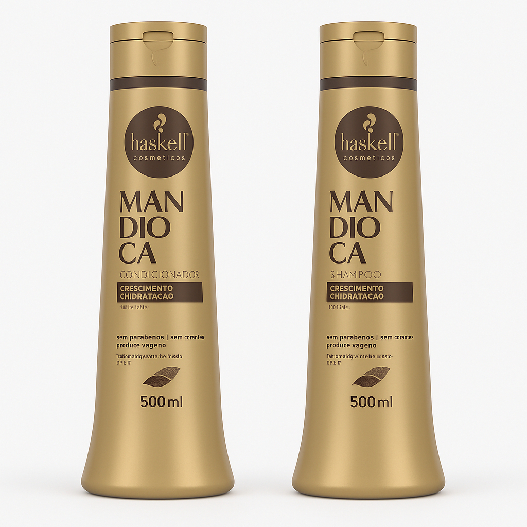 Kit Haskell Shampoo E Condicionador Mandioca 500ml