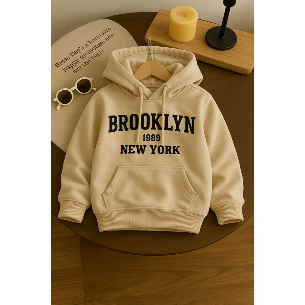 Moletom Infantil Agasalho Infantil Blusa de Frio Criança Brooklyn Estampado