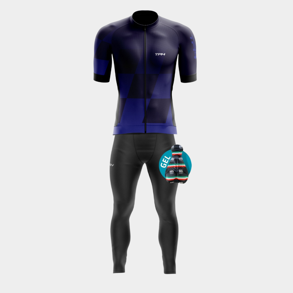 Roupa Ciclistas Masculino Homem Camisa Manga Curta Calça Forro Gel Confortável Bike Pedalar