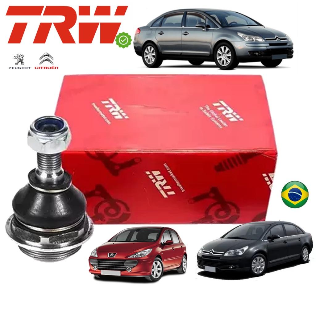 Pivô Supensão Peugeot 307 308 Citroen C4 Hatch Pallas Berlingo DS4 Original TRW Novo com Nota Fiscal