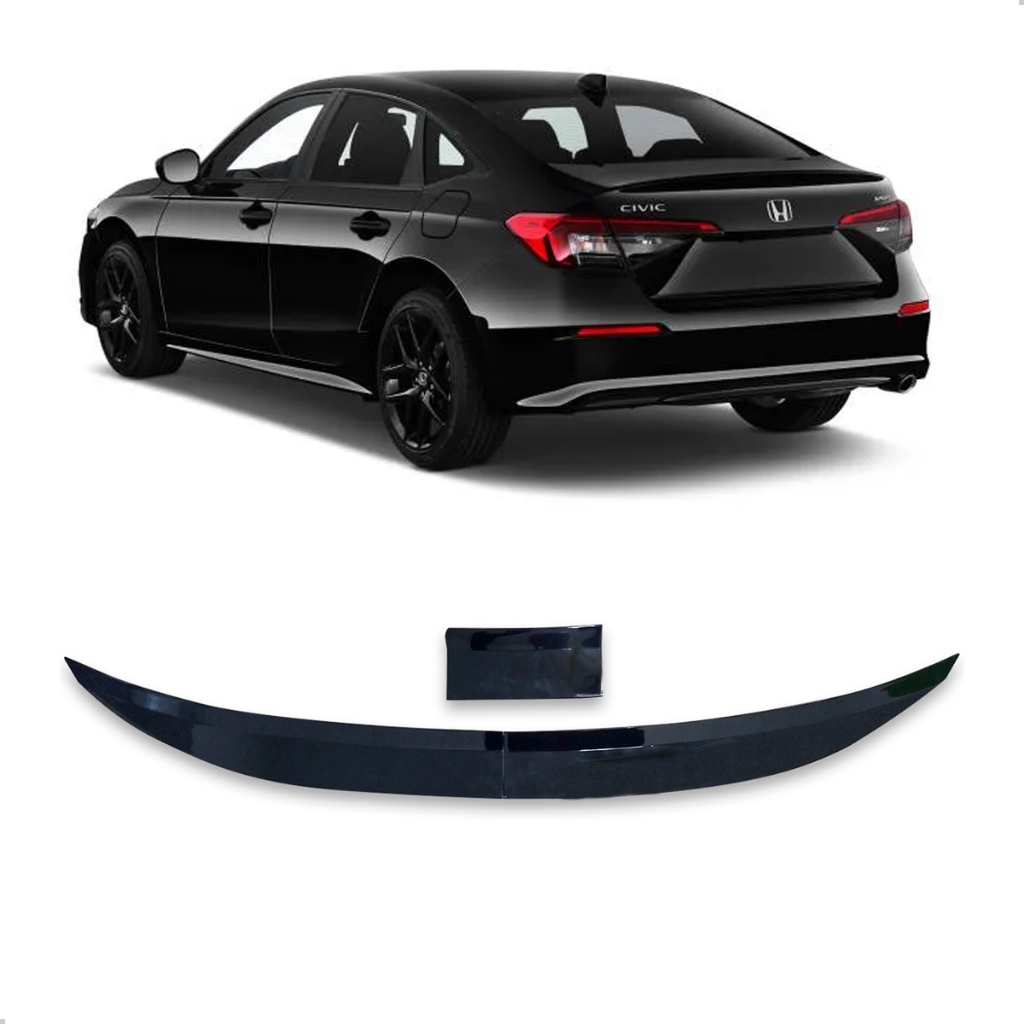 Aerofólio Para Honda Civic Híbrido 2023 2024 2025 2026 Black Piano