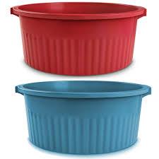 Bacia Balde de Limpeza Com Alças 40 Litros Colors  Reforçado BA40PM Arqplast