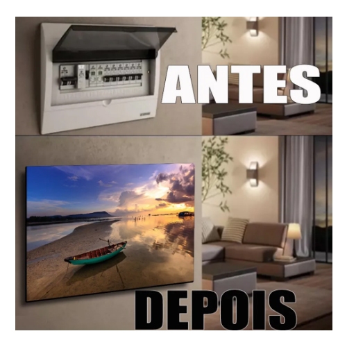 Quadro 90x80 Moldura Esconde Caixa Luz Energia Cobrir Distribuição Disjuntores decorativo sala praia