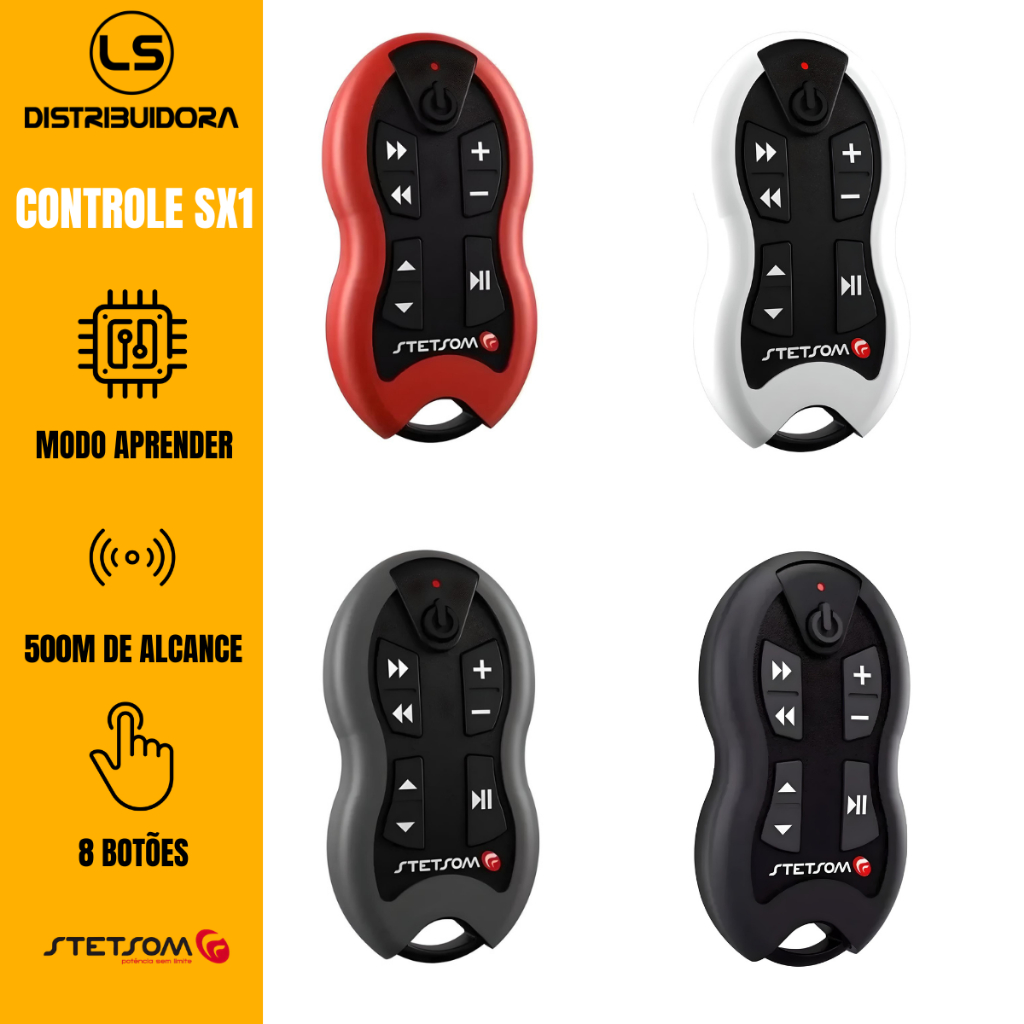Imagem Controle longa distancia stetsom sx1 universal 500 metros