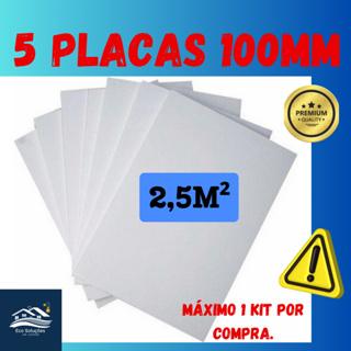 5 Placa de Isopor 100mm ( 10cm) Anti chamas - Nivelamento Piso em Oferta na Shopee