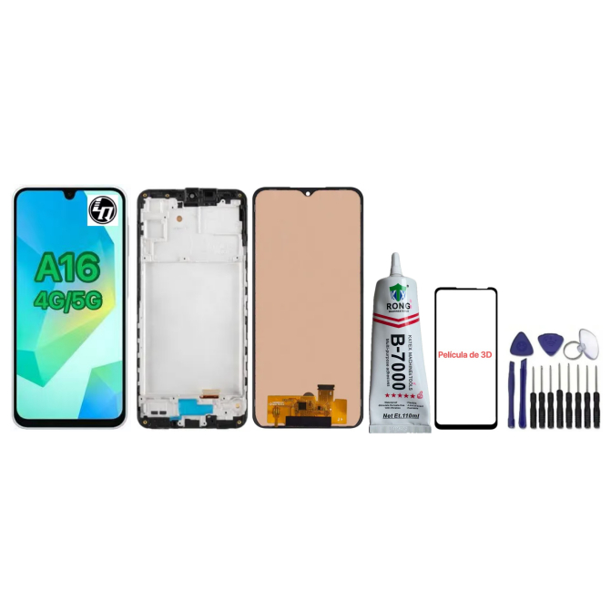 Tela Display Frontal para Galaxy A16 4G / 5G  Incell / Original oled com aro e sem aro