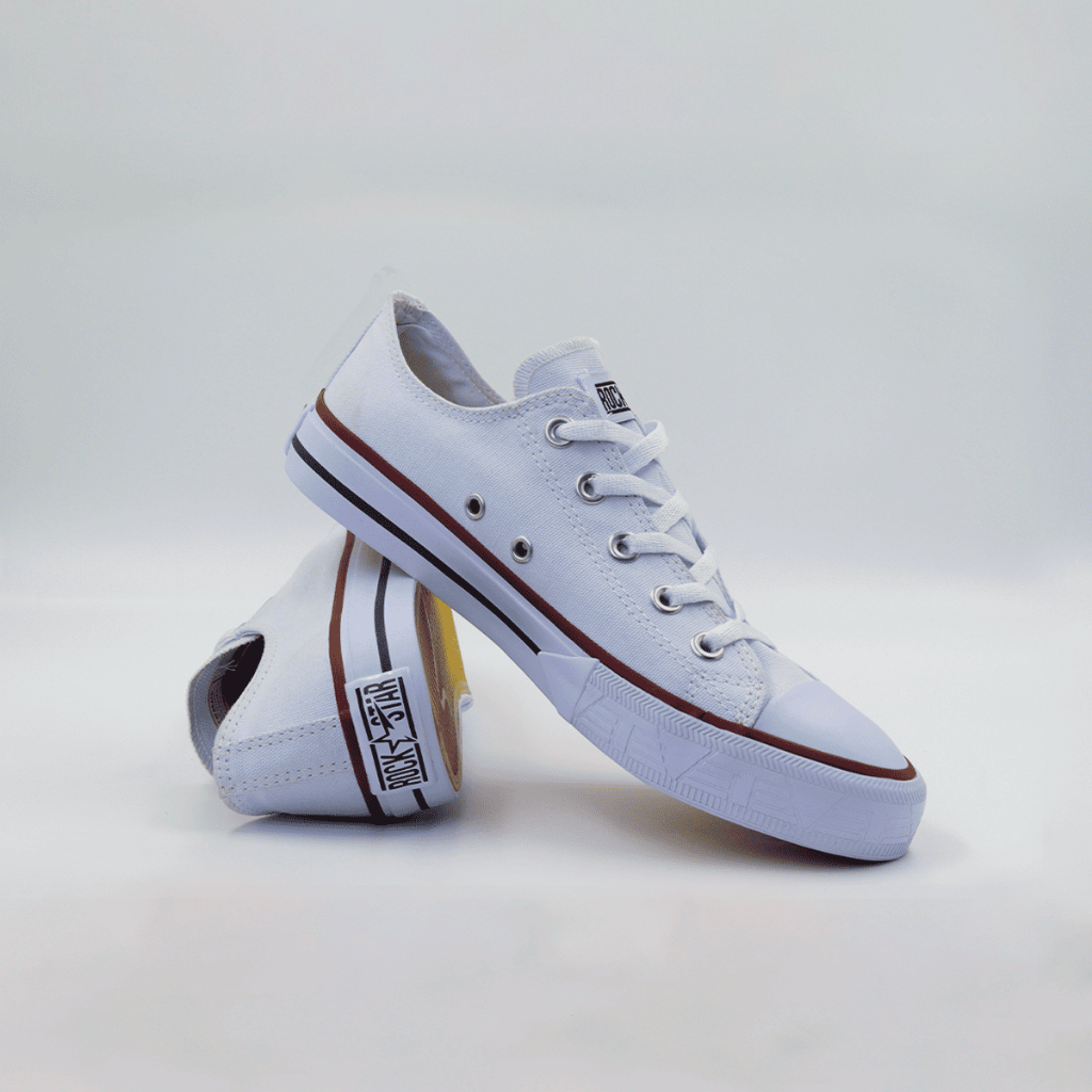 Tênis Cano Baixo Branco Tevet Unissex Estilo Moderno Atemporal e Super Confortável em Oferta na Shopee