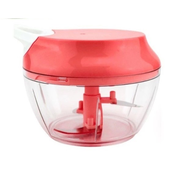 Mini Processador de Alimentos Manual 450ml - 3 Lâminas Afiadas | Prático e Eficiente
