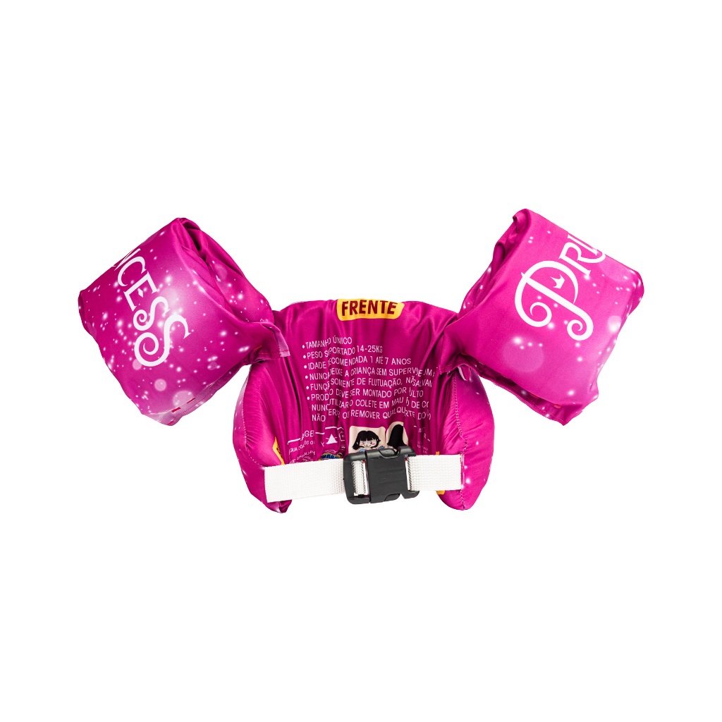 Colete Flutuador Infantil com Boia de Adaptação Auxiliar Segurança Reforçada  Até 25kg  Não Fura