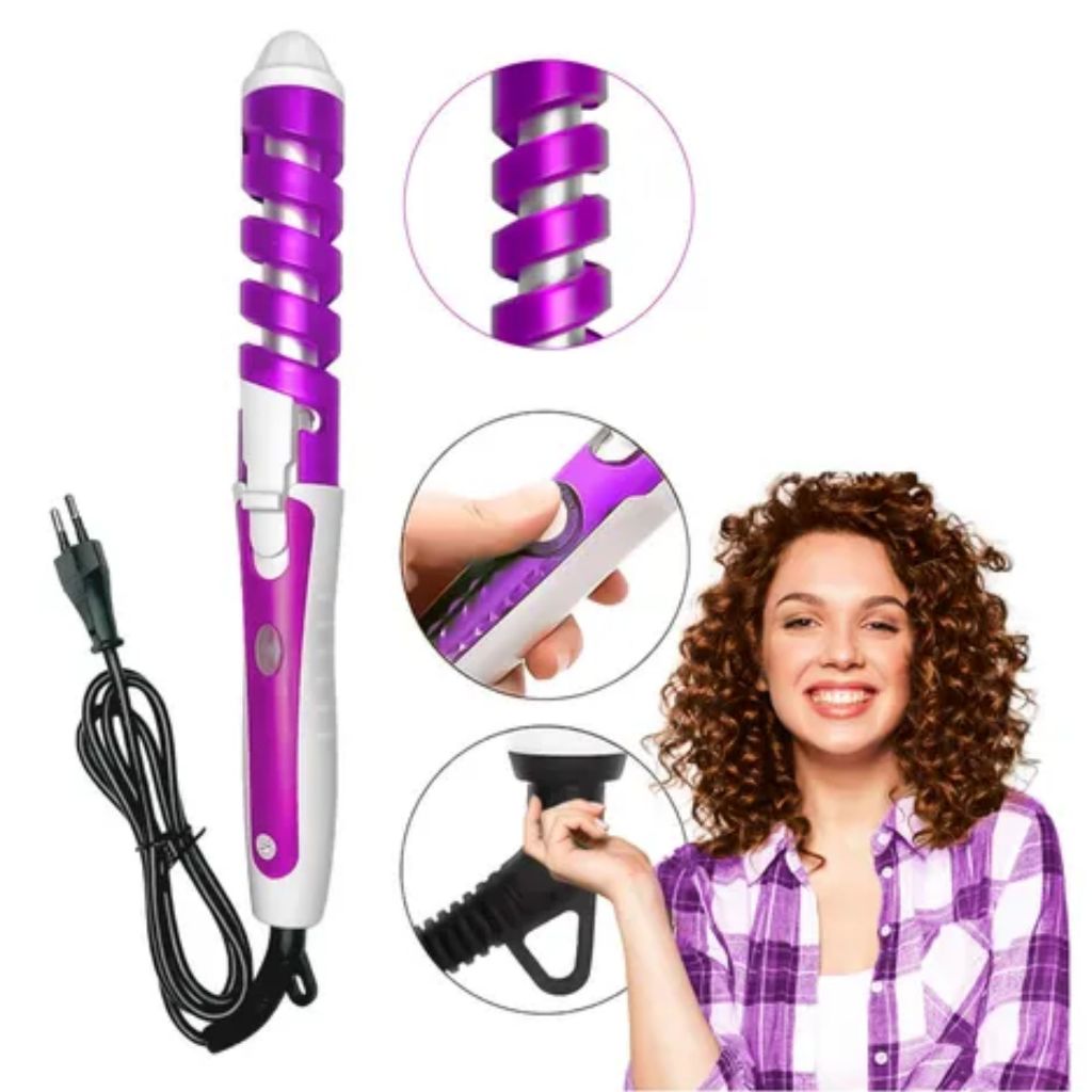 Modelador Cabelo Profissional AJG20 19mm Cachos Definidos Aquecimento Rápido Revestimento Cerâmico Enrolador bivolt em Oferta na Shopee