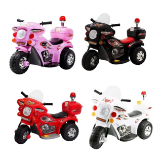 Motinha Elétrica Rosa Infantil Com Som Luz Sirene de Polícia e Baú Bateria recarregável 6V em Oferta na Shopee