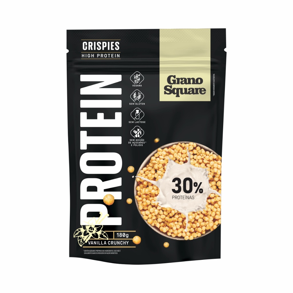Crispies GranoSquare PROTEIN Vanilla Crunchy 180g em Oferta na Shopee