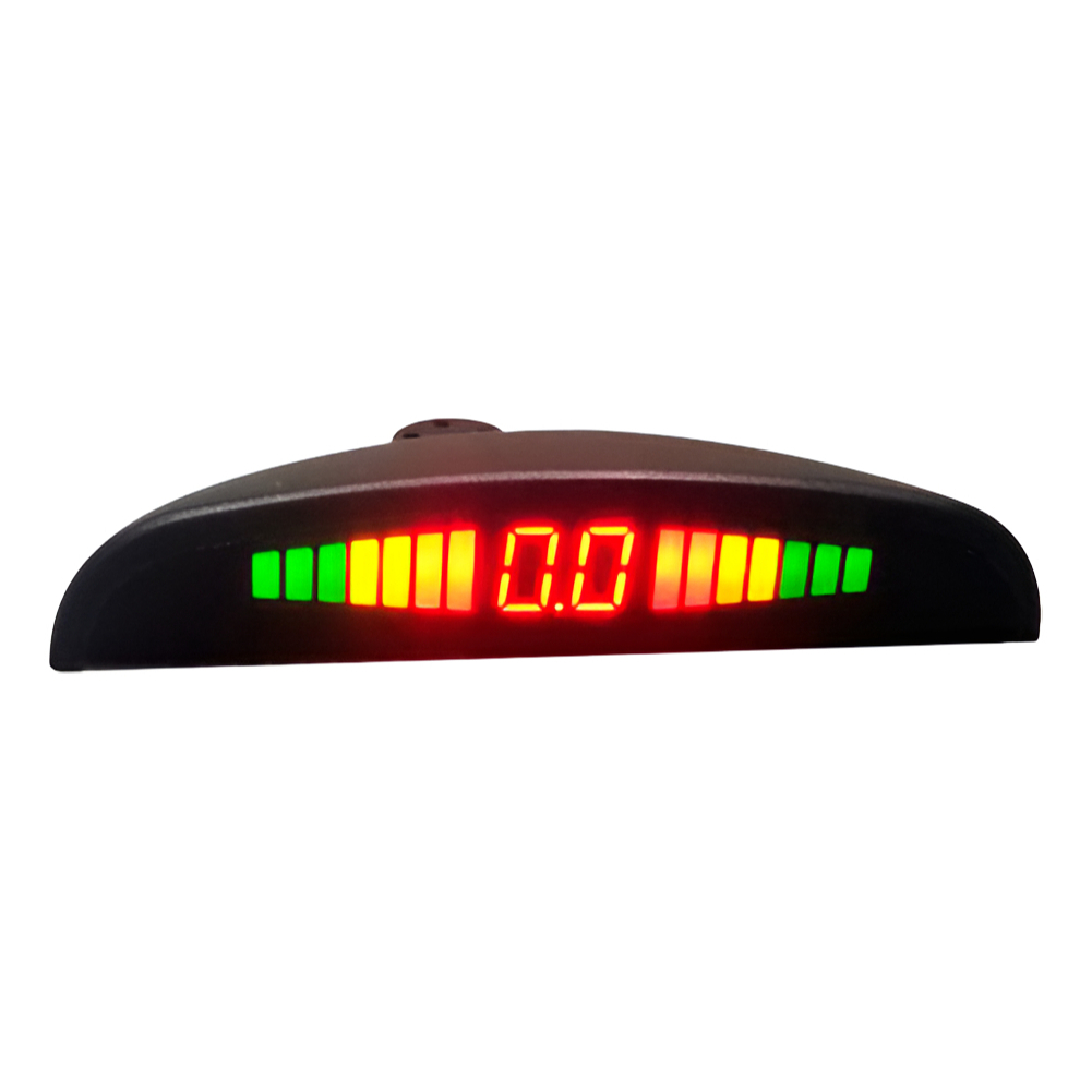 Sensor de Estacionamento 4 Pontos, Ultrassônico 22mm, Display LED Colorido Alarme Sonoro Carros — imagem 2 de 2