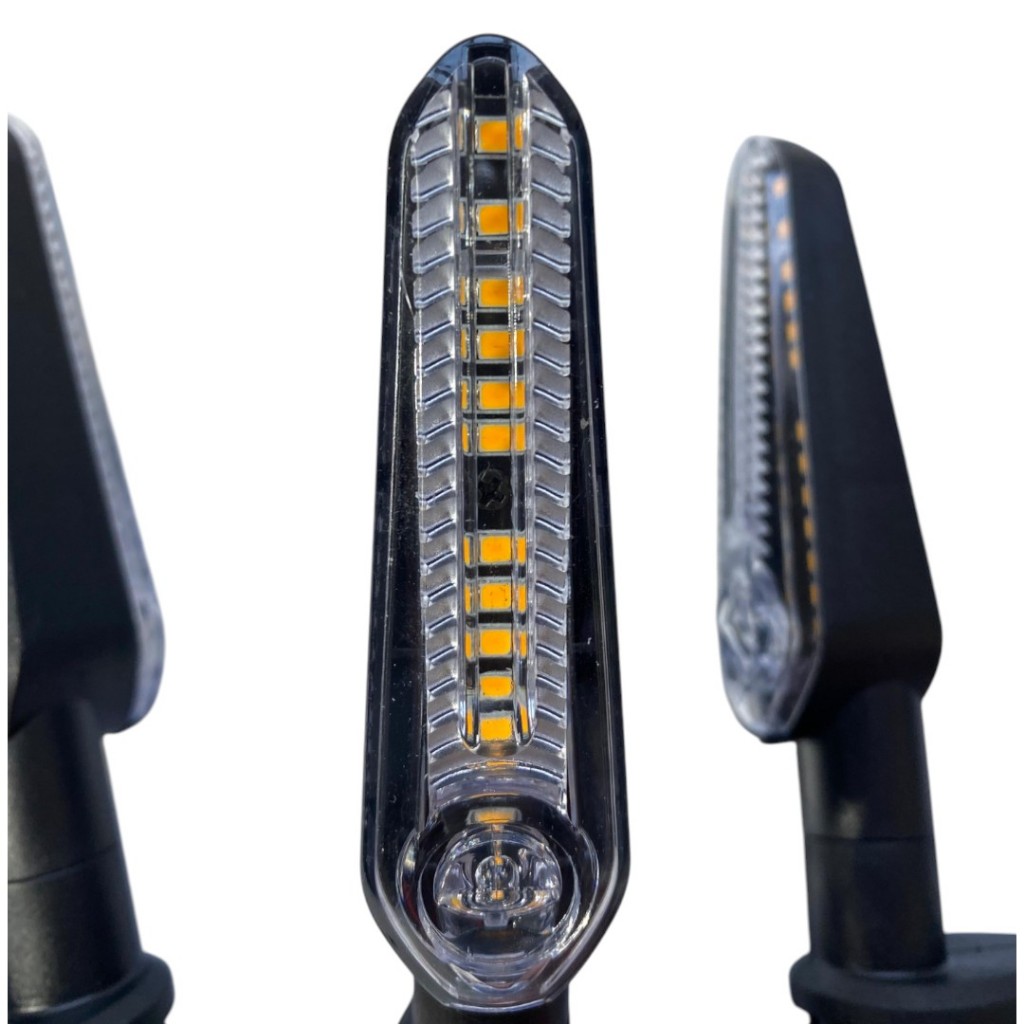 PAR DE PISCA SETA DE LED MODELO YAMAHA MT 03, 07, 09 SEQUENCIAL — imagem 2 de 2