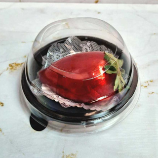 100 un Embalagem Mono Porção Doces e Salgados G691 Base Preta Tampa Cristal Galvanotek Premium em Oferta na Shopee