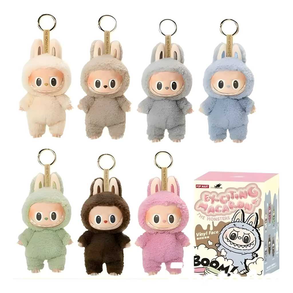 Caixa Surpresa Labubu da  1ª 2ª 3ª Geração E Stitch – Boneco Peludo Chaveiro de Boneco Col...