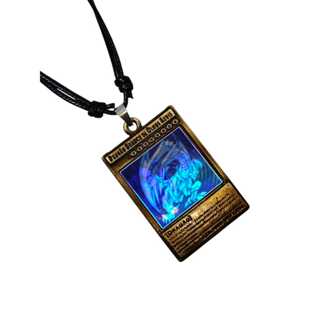 Colar Cordão Ajustável Holográfico Carta Dragão Branco Olhos Azul Presente em Oferta na Shopee
