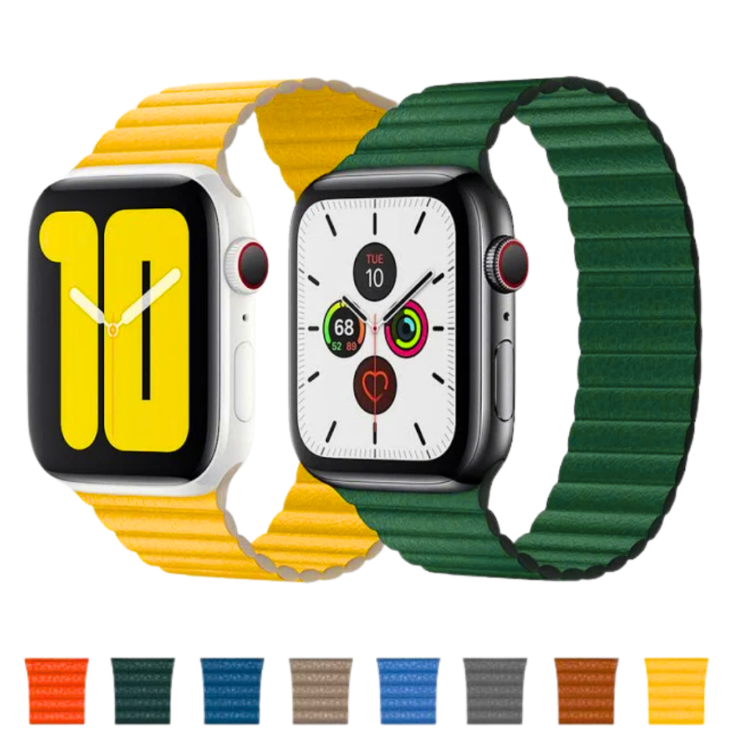 Pulseira para Apple Watch Couro Loop Magnético