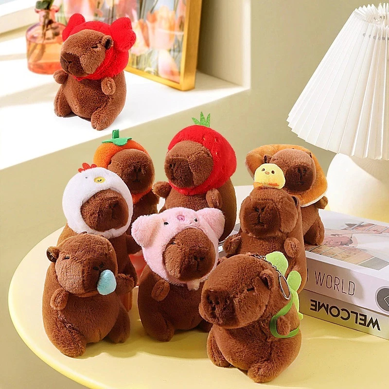 Chaveiro Capivara de Pelúcia Chave Fofinho Bolsa Presente Brinquedo Criança Brinquedo Animal em Oferta na Shopee