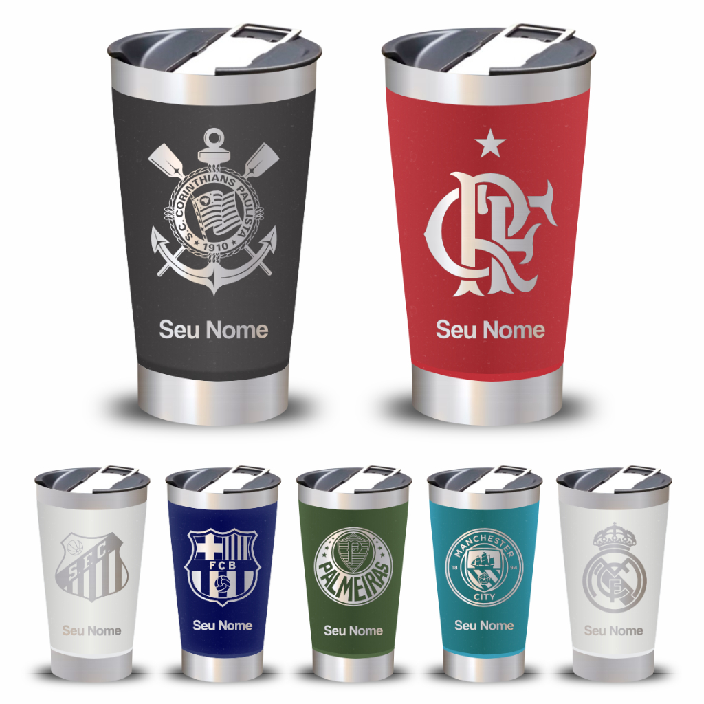 Copo Térmico Personalizado Com Sua Logo / Tampa E Abridor em Oferta na Shopee
