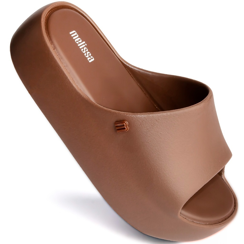 Melissa Free Platform Chinelo Slide Original 35859 Bronze em Oferta na Shopee