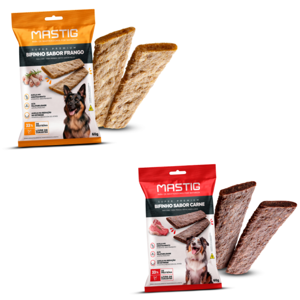 Petisco Mastig Bifinho Para Cachorros 60g