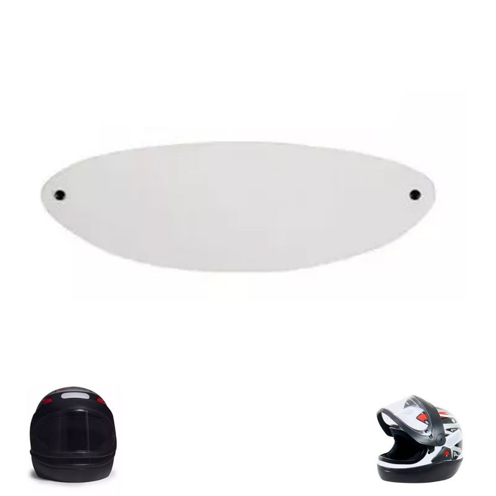 Viseira Plana Cristal Para Capacete Taurus San Marino Tam 62