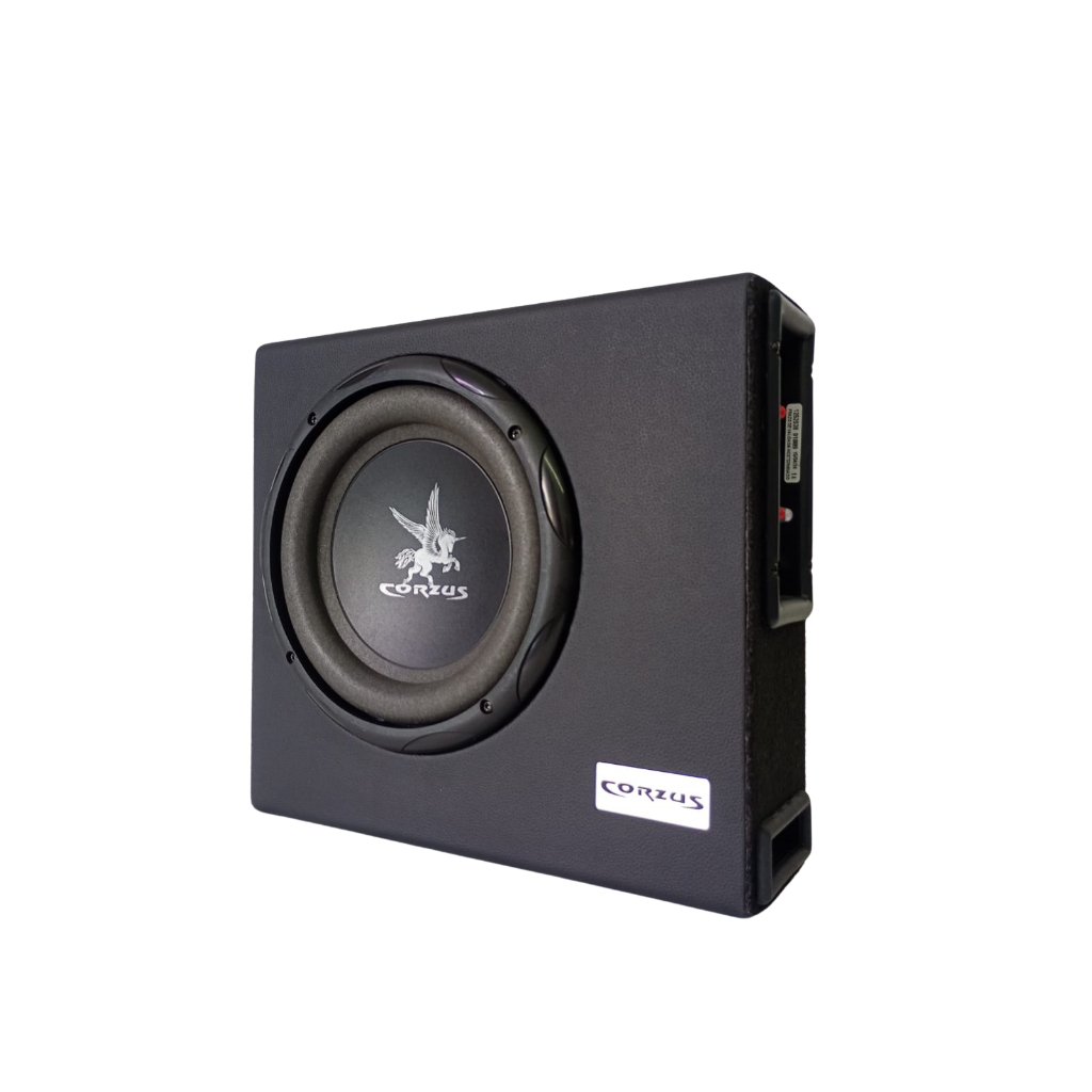 Caixa Amplificada Corzus, 3 Canais 350w Sub Grave Cxms303 Mini Slim