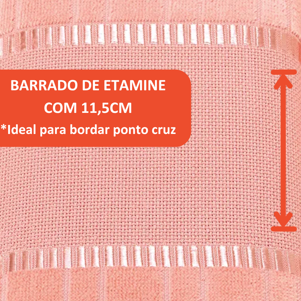 Detalhes do Toalha Lavabo Para Bordar Ponto Cruz Bella Dohler 100% Algodão Aveludada Artesanato