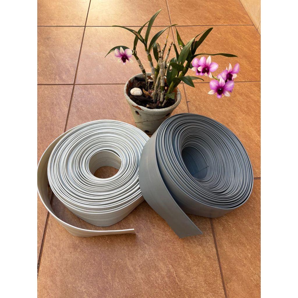 Limitador Grama / Protetor Portao 7,8 cms Alt - cores Branco - Cinza em Oferta na Shopee