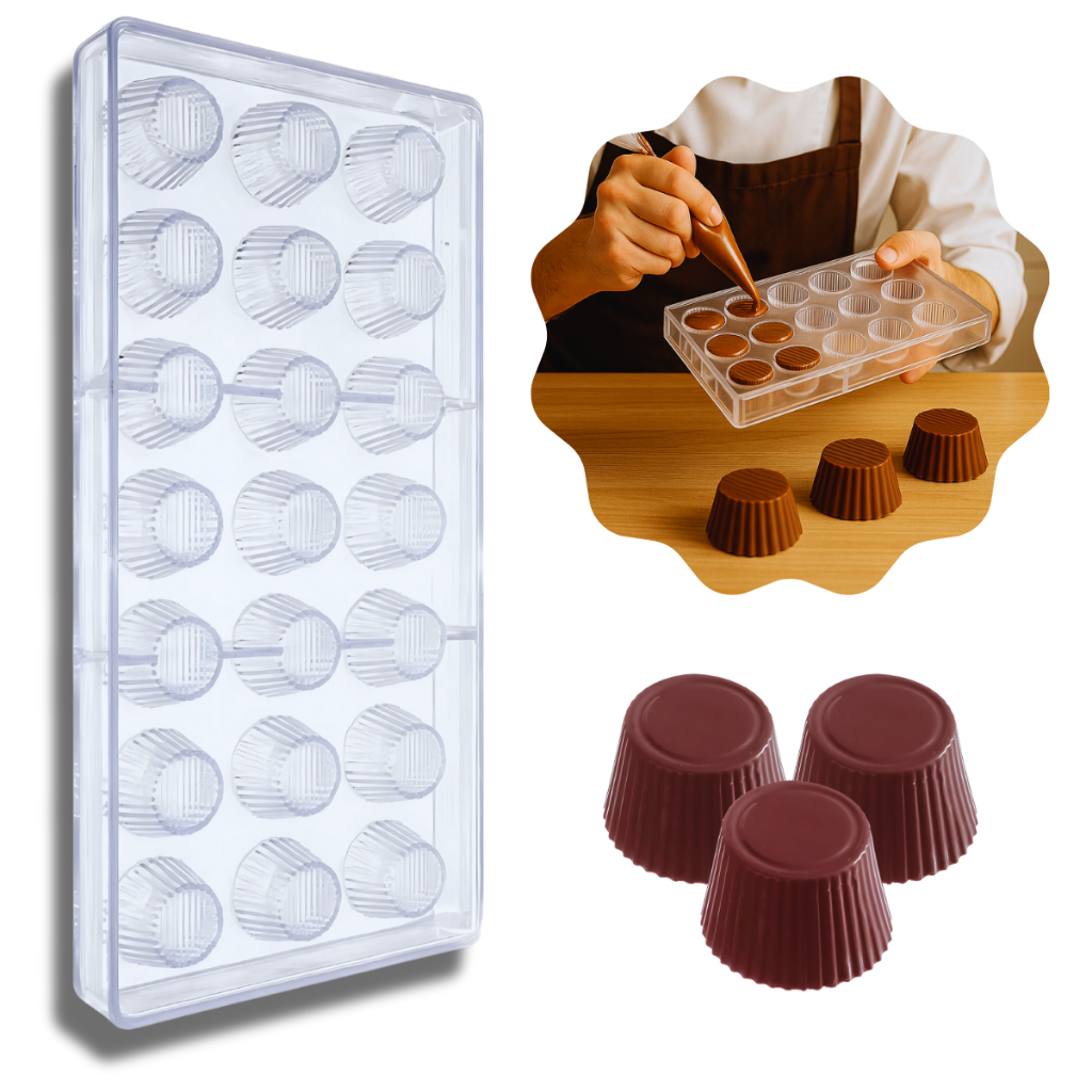 FORMA ALPINO POLICARBONATO Chocolate Doce Bombom Profissional Culinária Confeitaria FT 392 em Oferta na Shopee