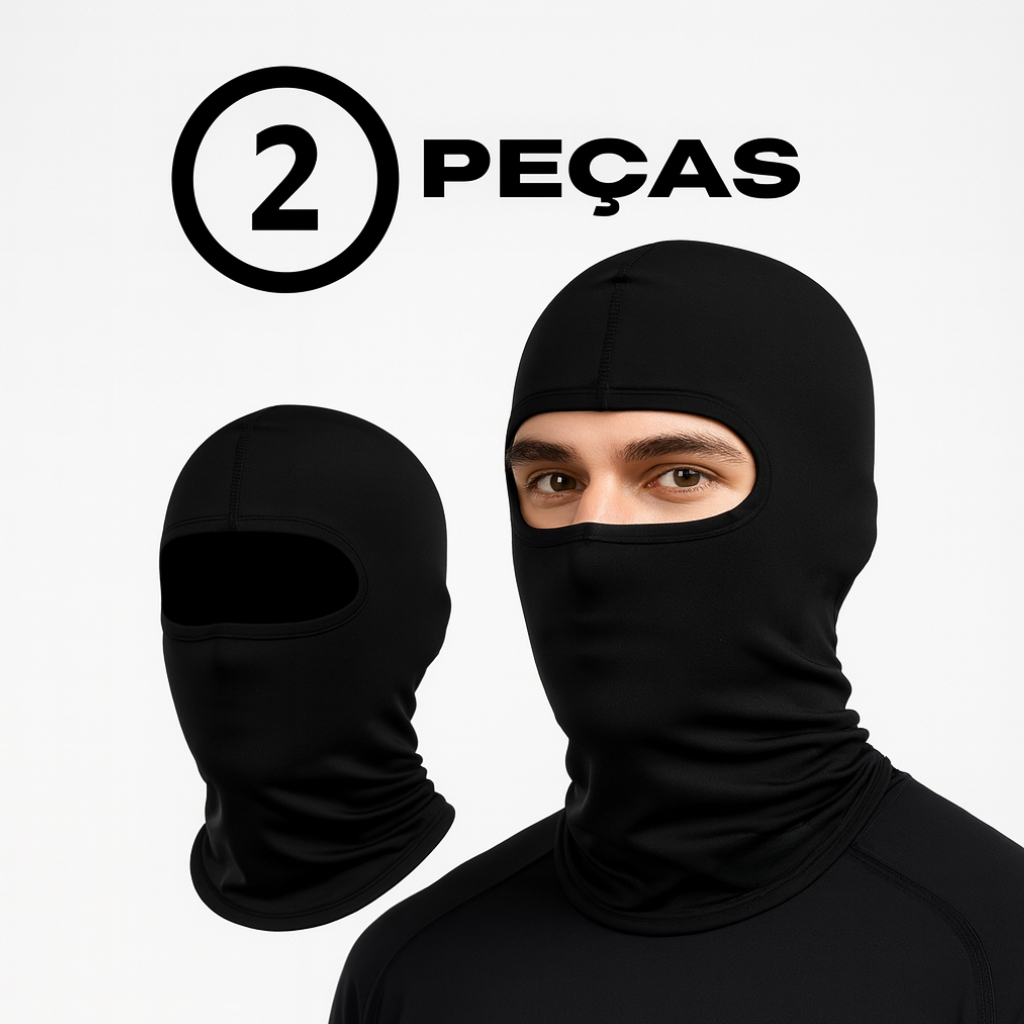 Kit com 2 Balaclava Proteção Uv Máscara De Ciclismo De Pesca Capacete Facial Esportes Ao Ar Livre